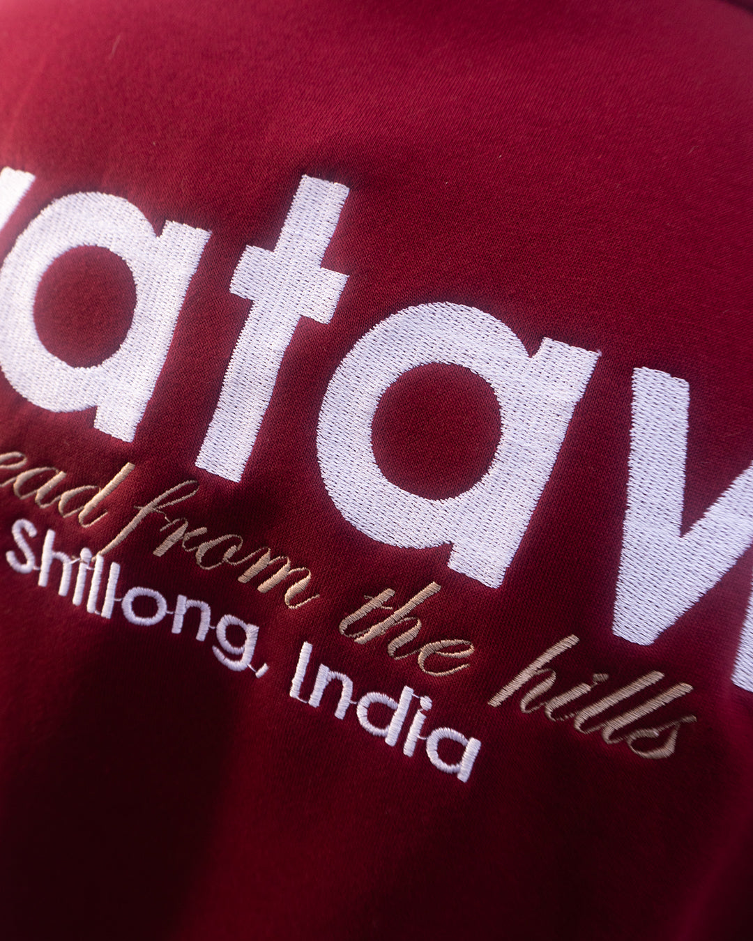 Maroon Quarter Zip Sweatshirt