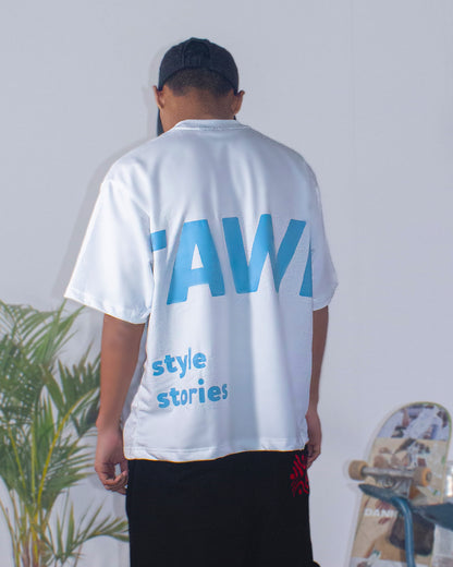 Effortless Endless Oversized Tee – Cloud White